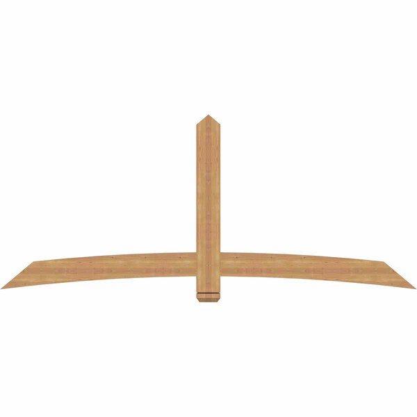 Ekena Millwork Bellingham Timber Gable Bracket, Western Red Cedar, 96"W x 40"H x 1 1/2"D x 5 1/2"F, 10/12 Pitch GBW096X40X0206BEL00SWR - main